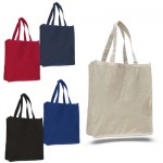 Personalized 12oz Carry All Canvas Tote w/ 7" Gusset
