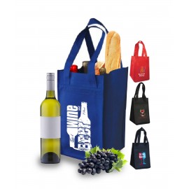 Personalized 100gsm Non Woven Wine Tote ( 4 Bottles )