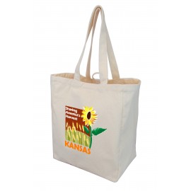 Customized Large Market Square Canvas Shopping Tote