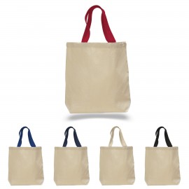Personalized 12oz Color Handle Gusset Tote