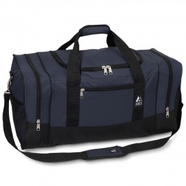 Everest Sporty Gear Bag, Large, Navy/Black with Logo  Everest Sporty Gear Bag, Large, Navy/Black with Logo