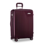 Briggs & Riley Sympatico Medium Expandable Spinner Bag (Plum) with Logo