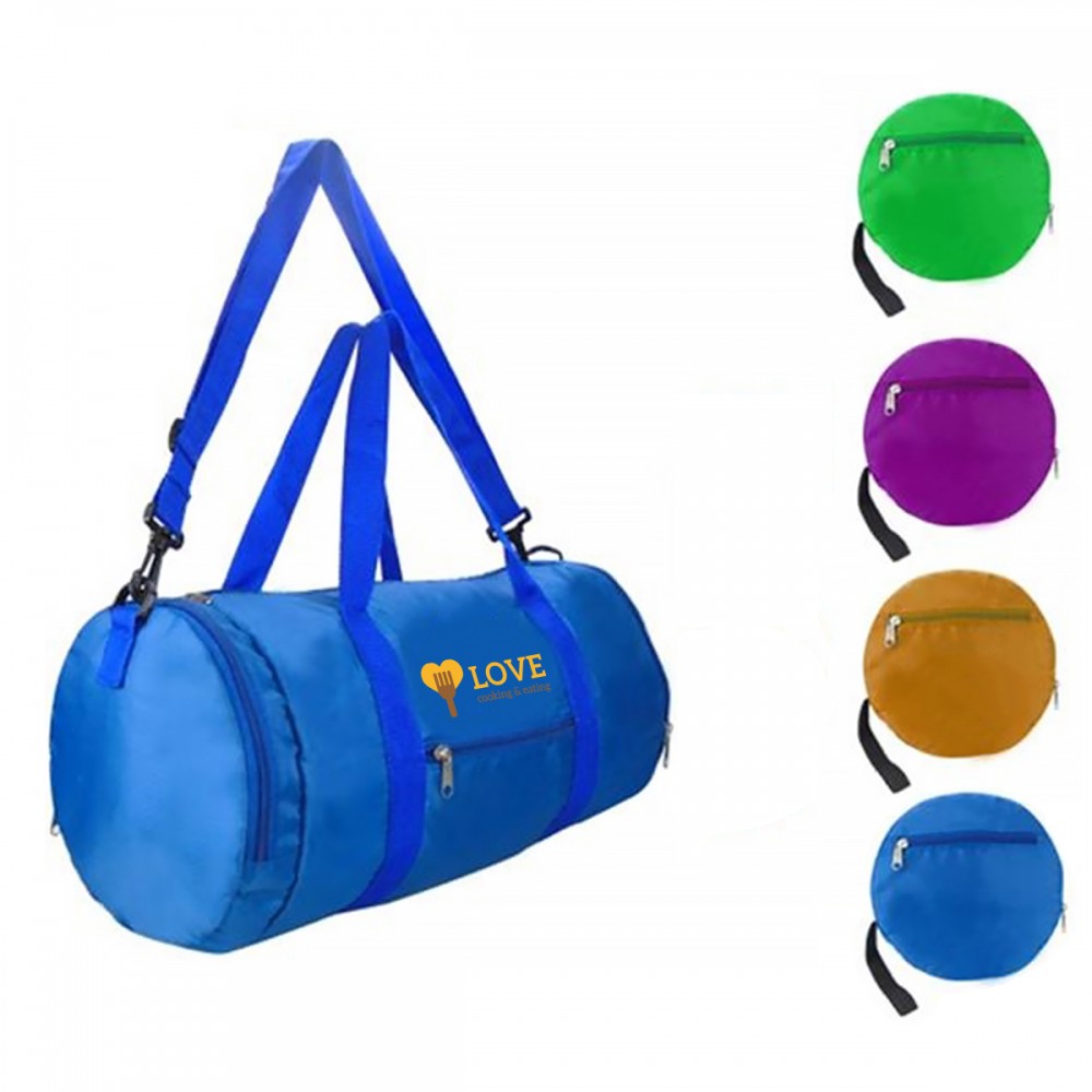 Foldable Sports Travel Duffel Bag with Logo