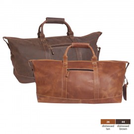 Little River Leather Duffel Bag with Logo  Little River Leather Duffel Bag with Logo