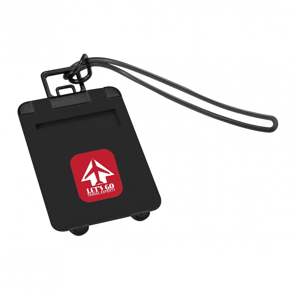 Promotional the Essentials Luggage Tag - Black Promotional the Essentials Luggage Tag - Black