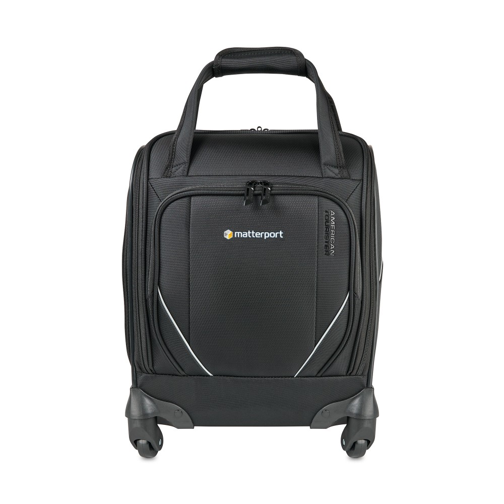 Customized American Tourister Zoom Turbo Spinner Underseat Carry-On - Black Customized American Tourister Zoom Turbo Spinner Underseat Carry-On - Black