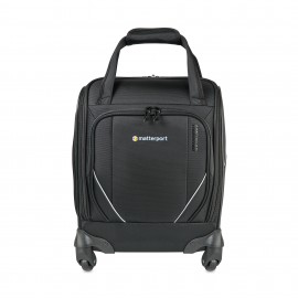 Customized American Tourister Zoom Turbo Spinner Underseat Carry-On - Black