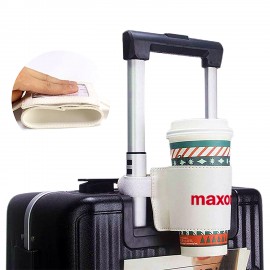 Logo Branded Hands Free Cup Holder for Luggage Handle