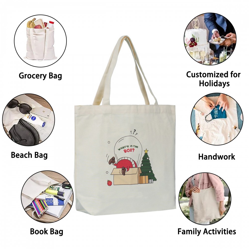 Logo Branded Large Canvas Tote Bag with Zipper Logo Branded Large Canvas Tote Bag with Zipper
