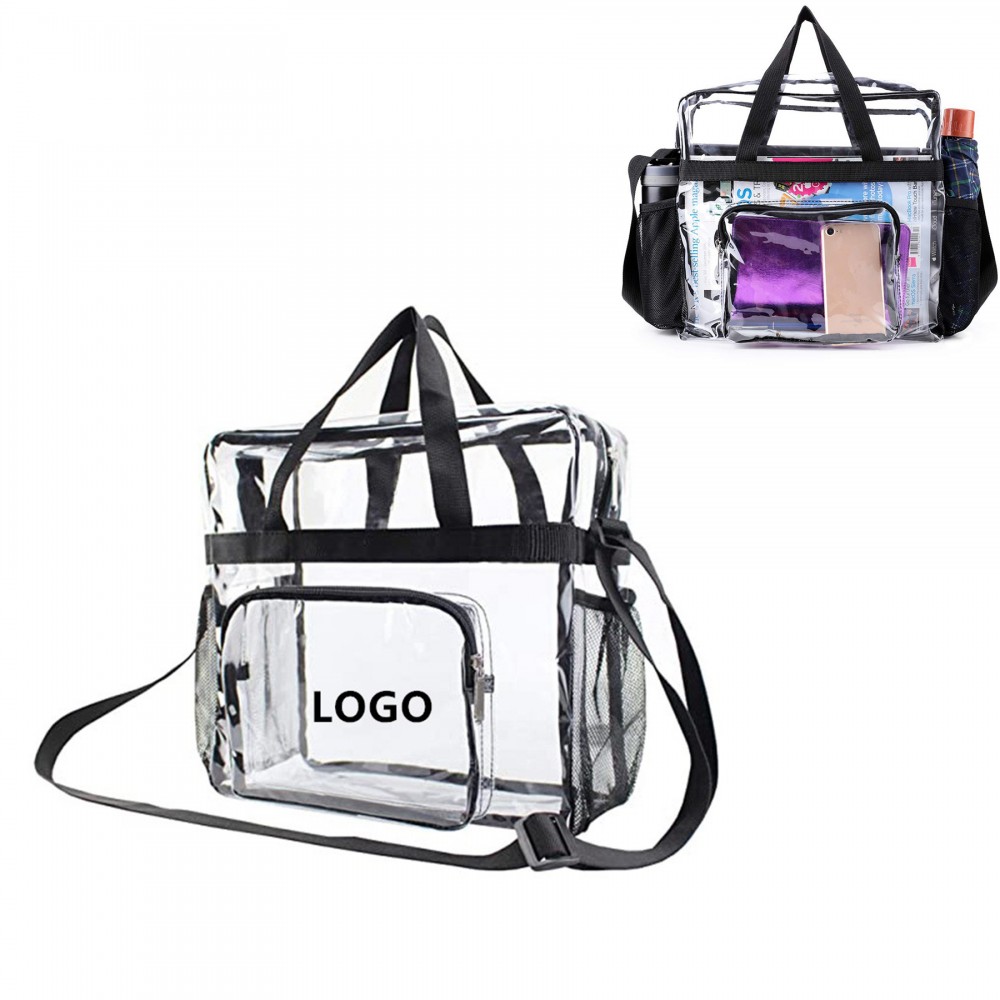 Personalized Clear Tote Bag/Gym Bag