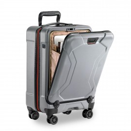 Briggs & Riley Torq 2.0 Domestic Carry-On Spinner Bag (Granite) with Logo  Briggs & Riley Torq 2.0 Domestic Carry-On Spinner Bag (Granite) with Logo