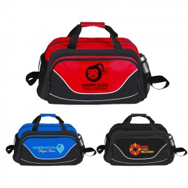 Sports Duffel Bag with Shoe Compartment with Logo