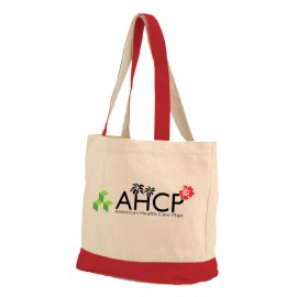 12oz Accent Plus Canvas Tote with Logo