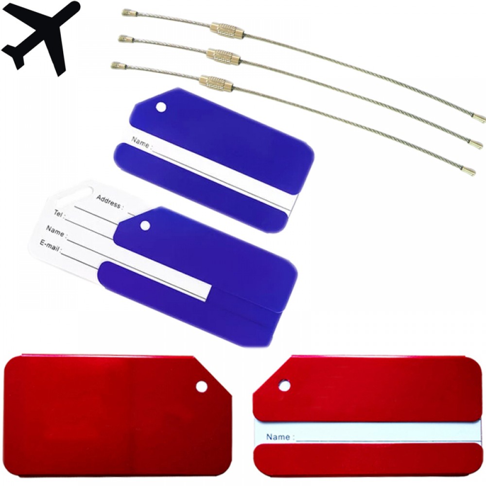 Aluminum Luggage Tag Logo Branded Aluminum Luggage Tag Logo Branded