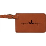 Custom Printed Rawhide Laserable Leatherette Luggage Tag