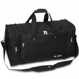 Logo Branded Everest Sports Duffel, Black