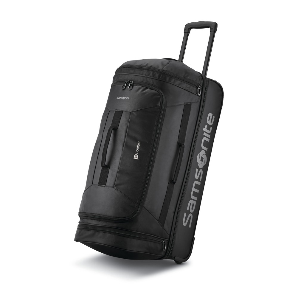 Samsonite Andante 2 28" Drop Bottom Wheeled Duffel - Black with Logo