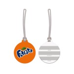 USA Made Round Vinyl Luggage Tag with Logo