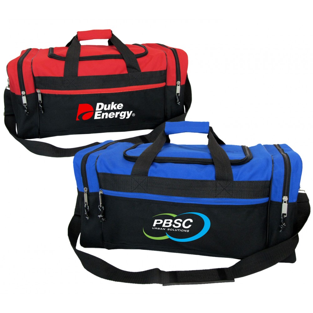 21" Polyester Travel Duffel Bag with Logo