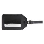 Concord Leather Luggage Tag (black) Logo Branded
