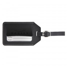 Concord Leather Luggage Tag (Black) with Logo  Concord Leather Luggage Tag (Black) with Logo