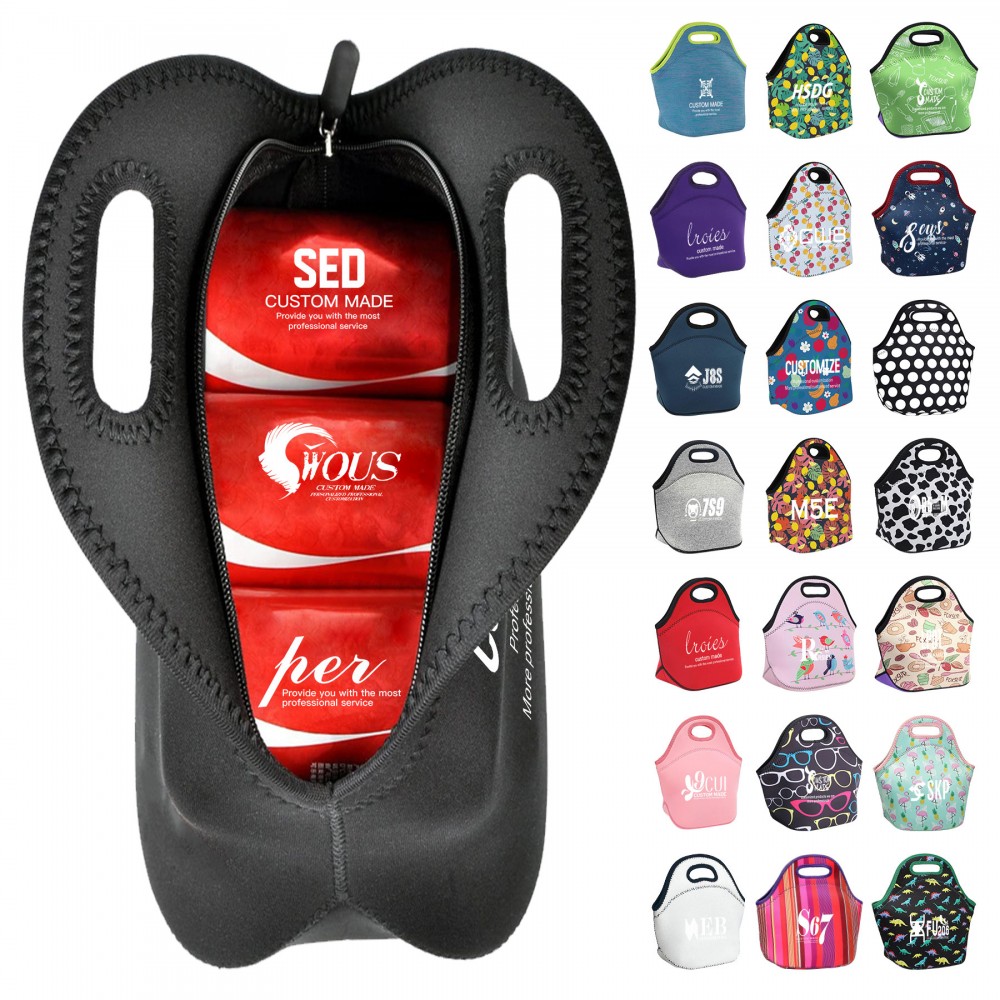 Custom Neoprene Lunch Bag Custom Neoprene Lunch Bag