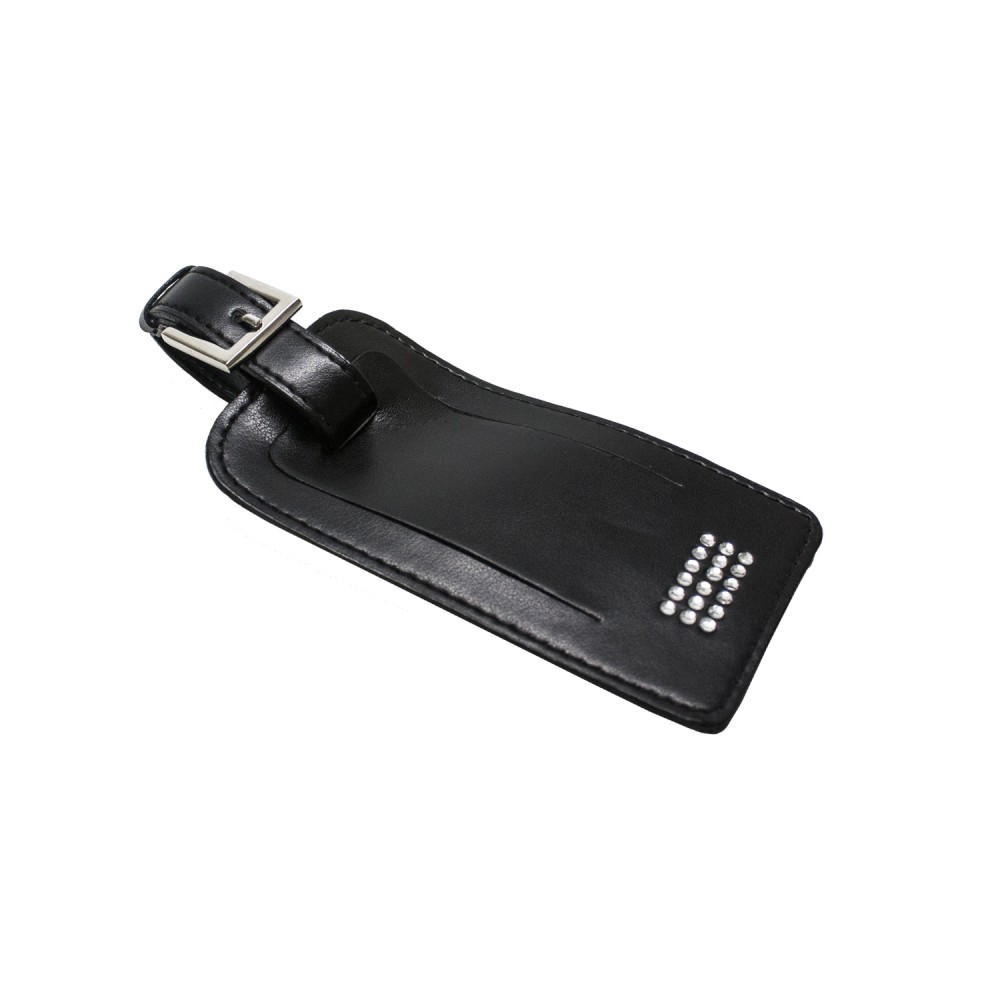 Custom Printed Luggage Tag with Crystal Stones Custom Printed Luggage Tag with Crystal Stones