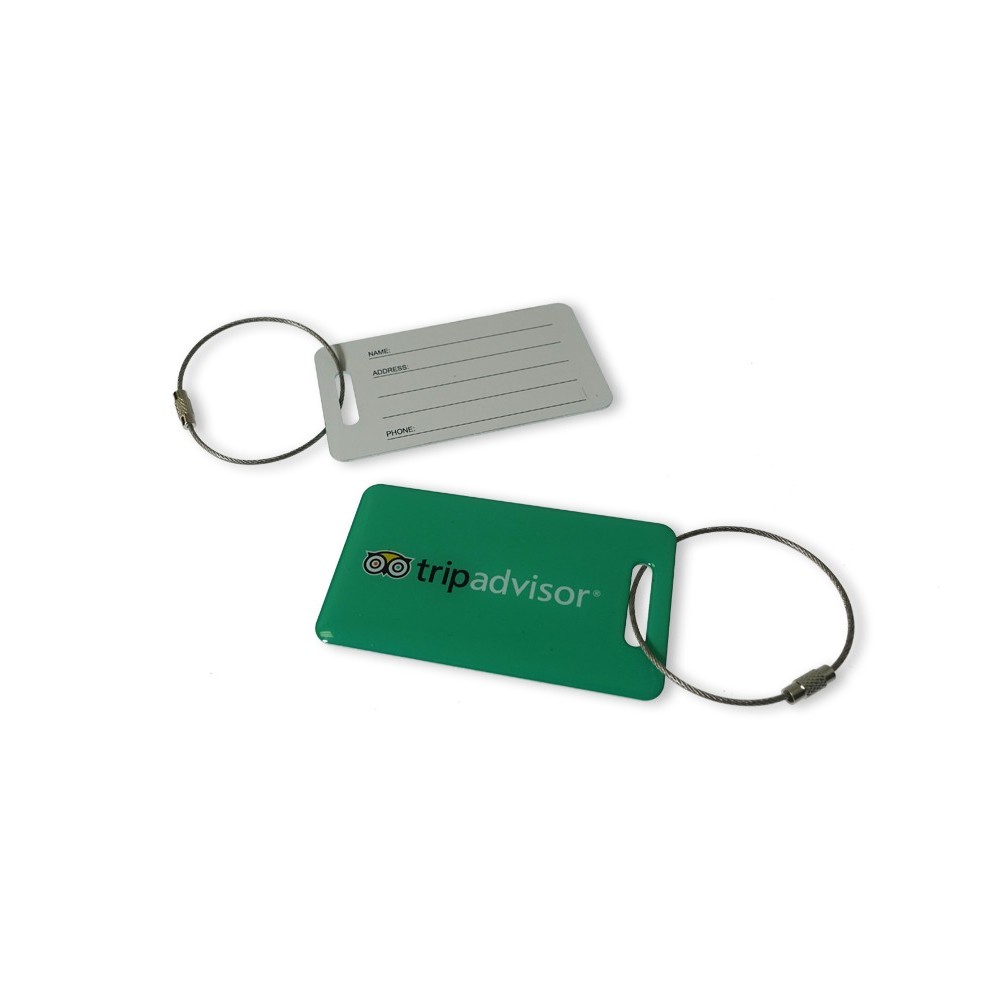 Custom Printed Domed Aluminum Luggage Tag Custom Printed Domed Aluminum Luggage Tag