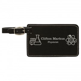 Leatherette Luggage Tag with Logo