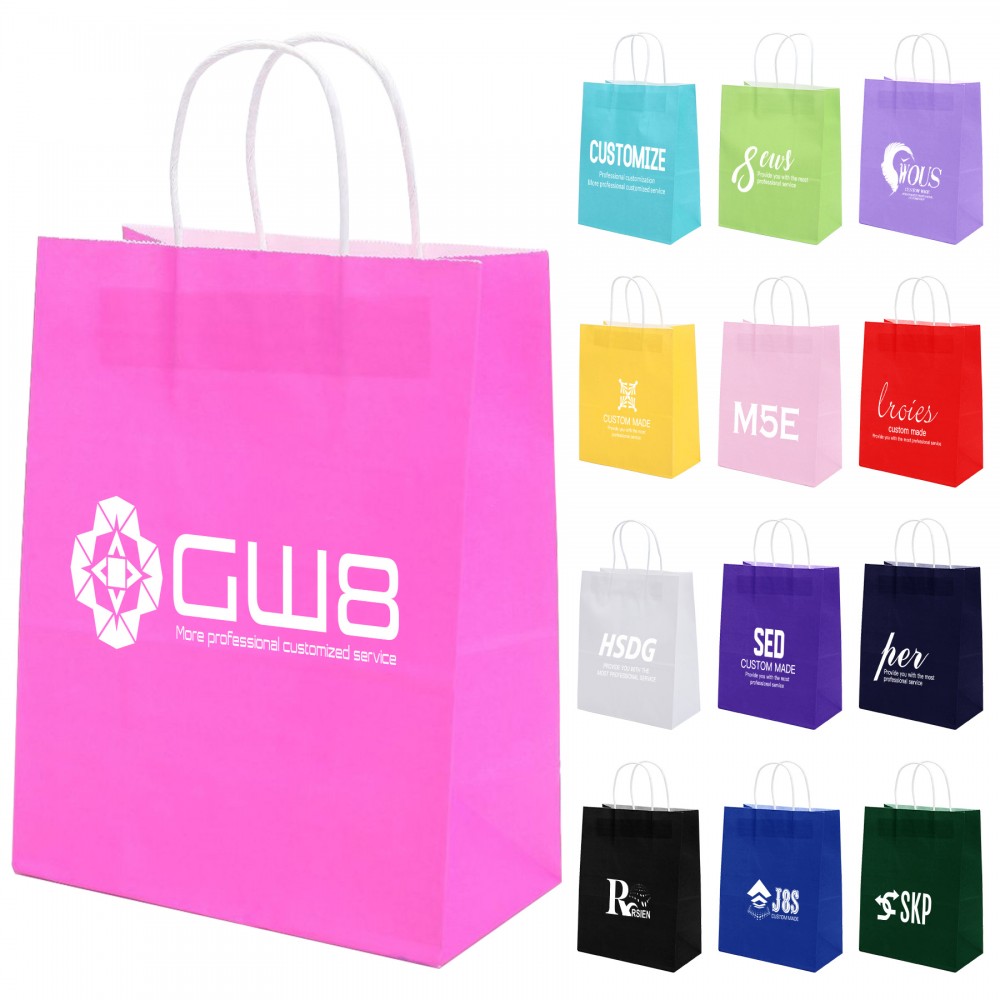 Personalized Colorful Tote Kraft Bag