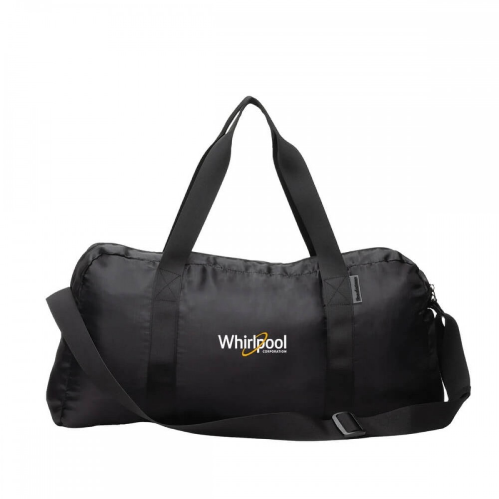 Brookstone Water Resistant Lightweight Duffle Bag with Logo Brookstone Water Resistant Lightweight Duffle Bag with Logo