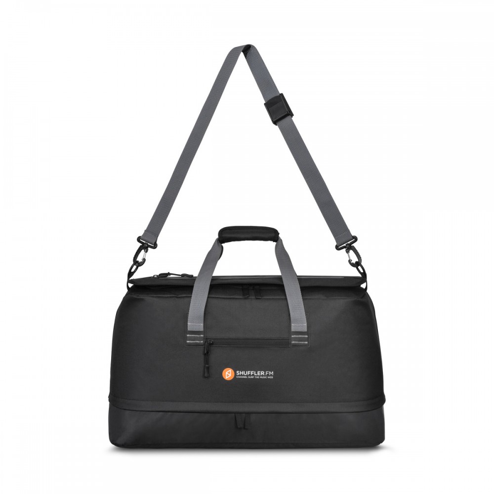 Brighton Adjustable Duffel - Black Custom Printed Brighton Adjustable Duffel - Black Custom Printed