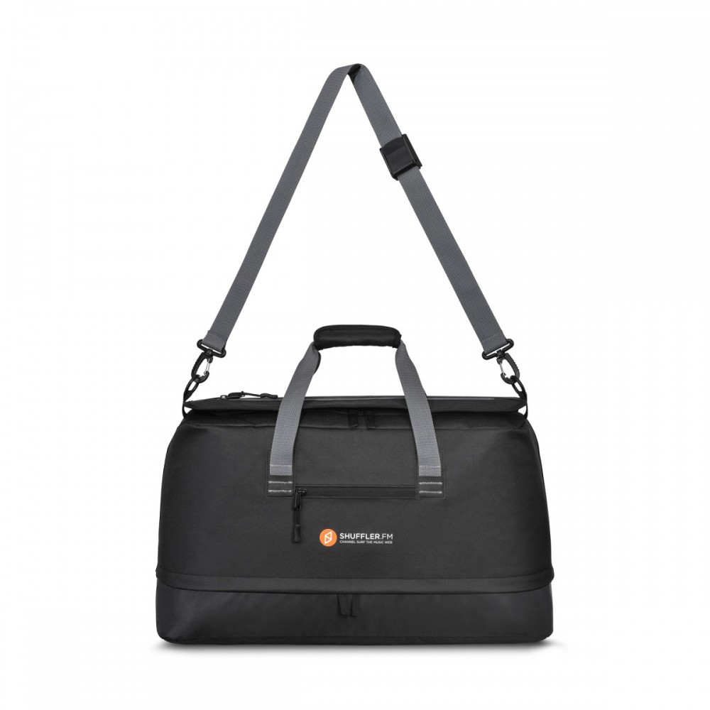 Brighton Adjustable Duffel - Black Custom Printed