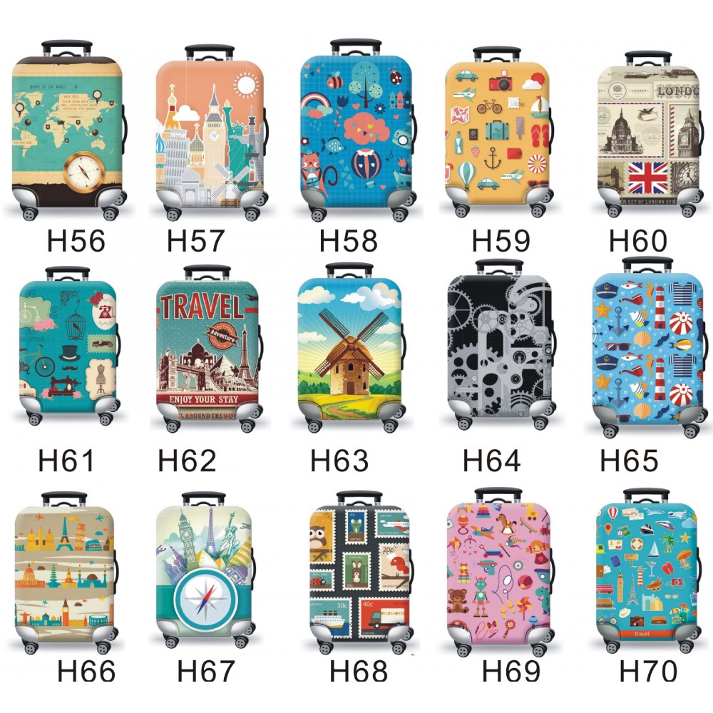 Custom Luggage Cover Washable Suitcase Cover Suitcase Protector Anti-scratch Suitcase Cover(22-25''Luggage)