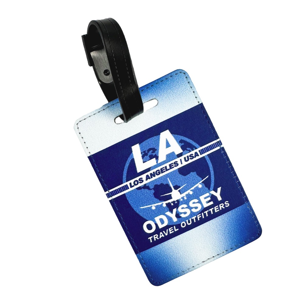Full Color Sublimated Luggage Tag w/ Buckle Strap with Logo Full Color Sublimated Luggage Tag w/ Buckle Strap with Logo