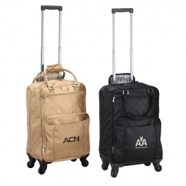 Logo Branded 360 Savvy Rolling Luggage  Logo Branded 360 Savvy Rolling Luggage