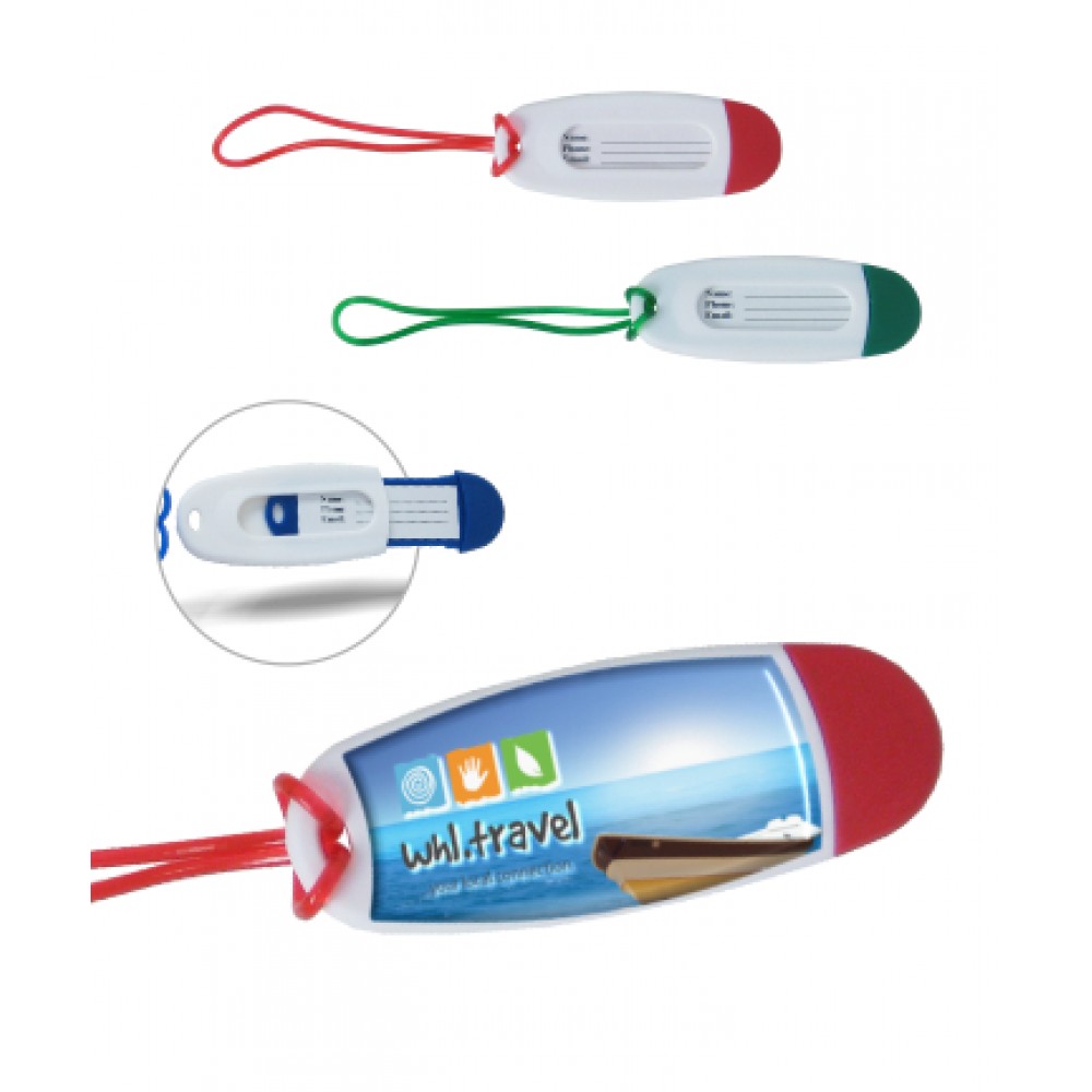 Oval Shaped Luggage Tag - Full Color with Logo Oval Shaped Luggage Tag - Full Color with Logo