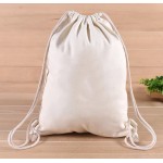 Custom Imprinted Custom Logo 12oz Canvas Drawstring Gift Bag