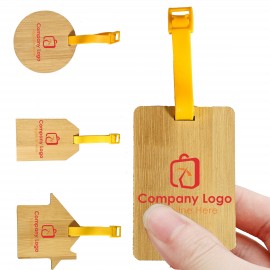 Customized Outbound Bamboo Luggage Tag