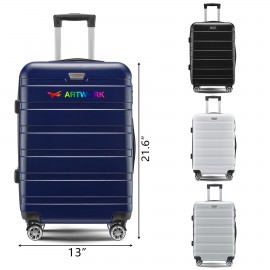 Logo Branded 20" ABS Hardside Spinner Suitcase with Lock