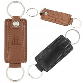 Logo Branded Concord Leather Valet Keytag (English Tan Beige)  Logo Branded Concord Leather Valet Keytag (English Tan Beige)
