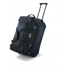 Custom Imprinted Compact Rolling Duffel Bag (Black)