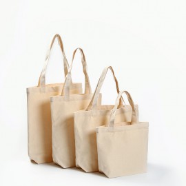 Cotton Canvas Handbag 12" W x 14" H with Logo