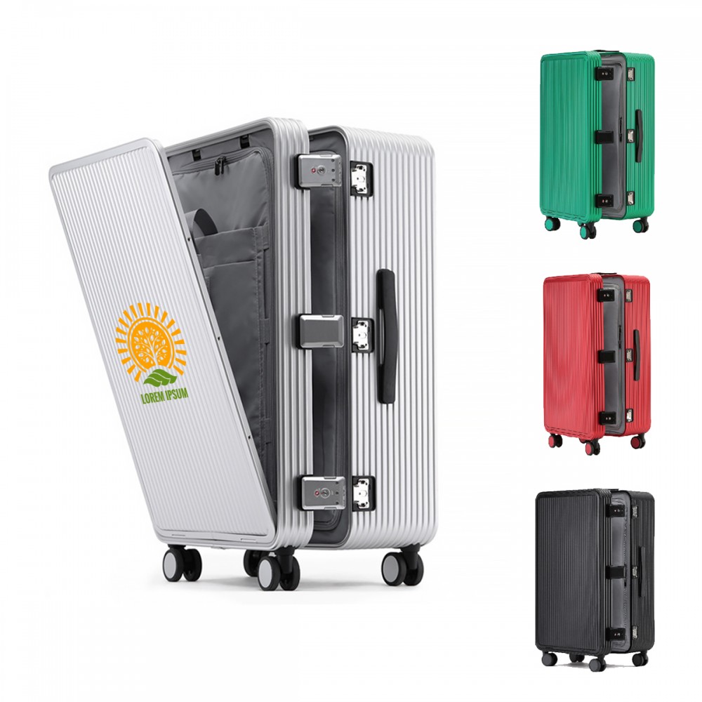 Carry On Luggage w/ Spinner Wheels with Logo