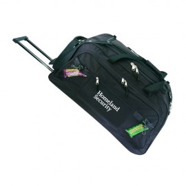 Poly Deluxe Wheel Duffel Bag with Logo  Poly Deluxe Wheel Duffel Bag with Logo