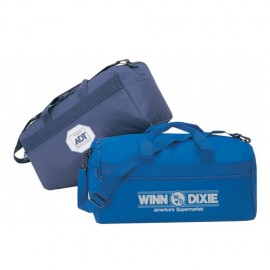 Logo Branded Polyester Square Duffel Gym Bag