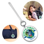 Logo Branded XL Circle Acrylic Luggage Tag