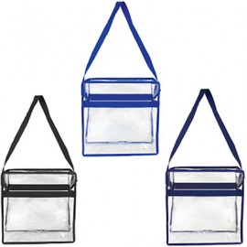 Promotional NFL Stadium Compliant Clear Messenger Style Bag  Promotional NFL Stadium Compliant Clear Messenger Style Bag