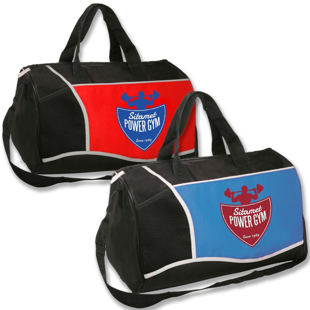 Promotional Large Duffel Bag w/Front Pocket with Logo