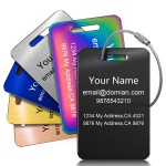 Stainless Steel Luggage Tag with Logo